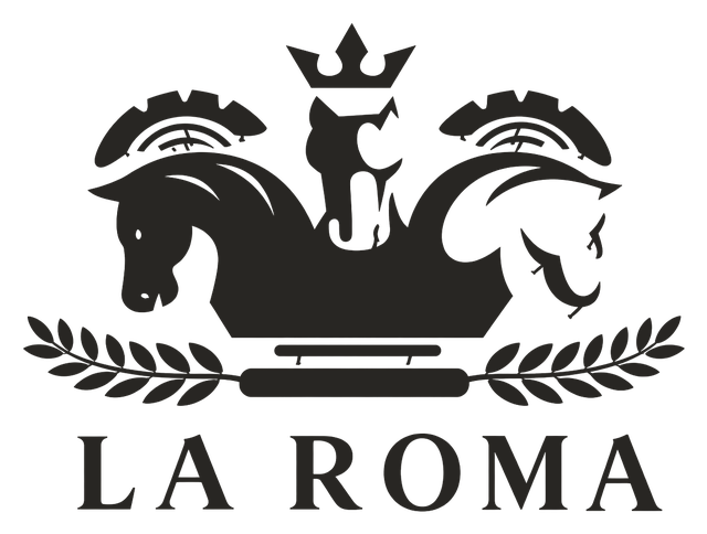 Emblema de La Roma: dos caballos y una corona